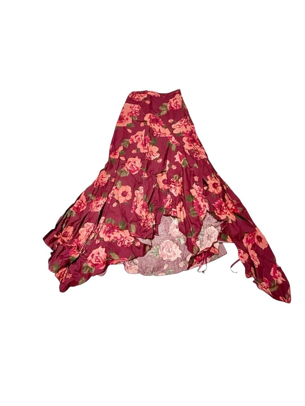 Mia Joy Joyfolie Floral Assymetrical Maxi Skirt Size 8
